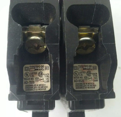 SQUARE D QO130 TYPE QO CIRCUIT BREAKER 1P 30A 120/240V 10KA (LOT OF 2)