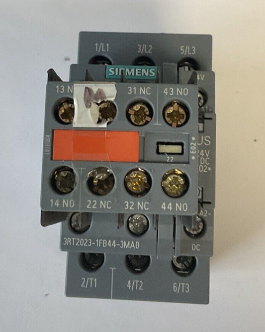 SIEMENS 3RT2023-1FB44-3MA0 CONTACTORS 24VDC 35A