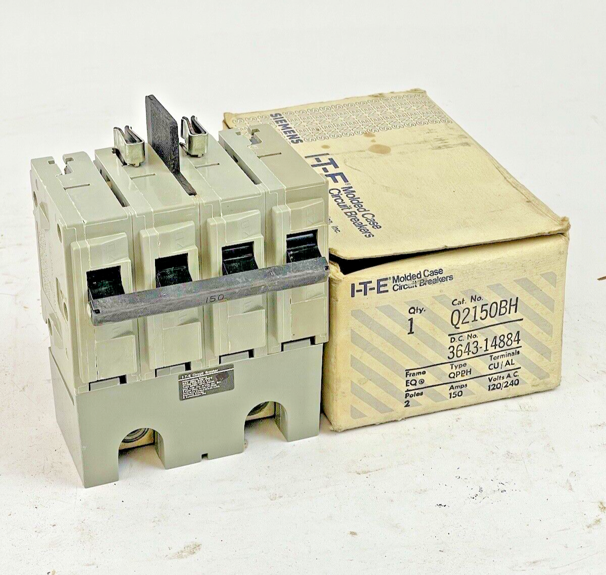 ITE / SIEMENS - Q2150BH - 1 EQ, 2 POLE, 150 A, 120/240 VAC CIRCUIT BREAKER