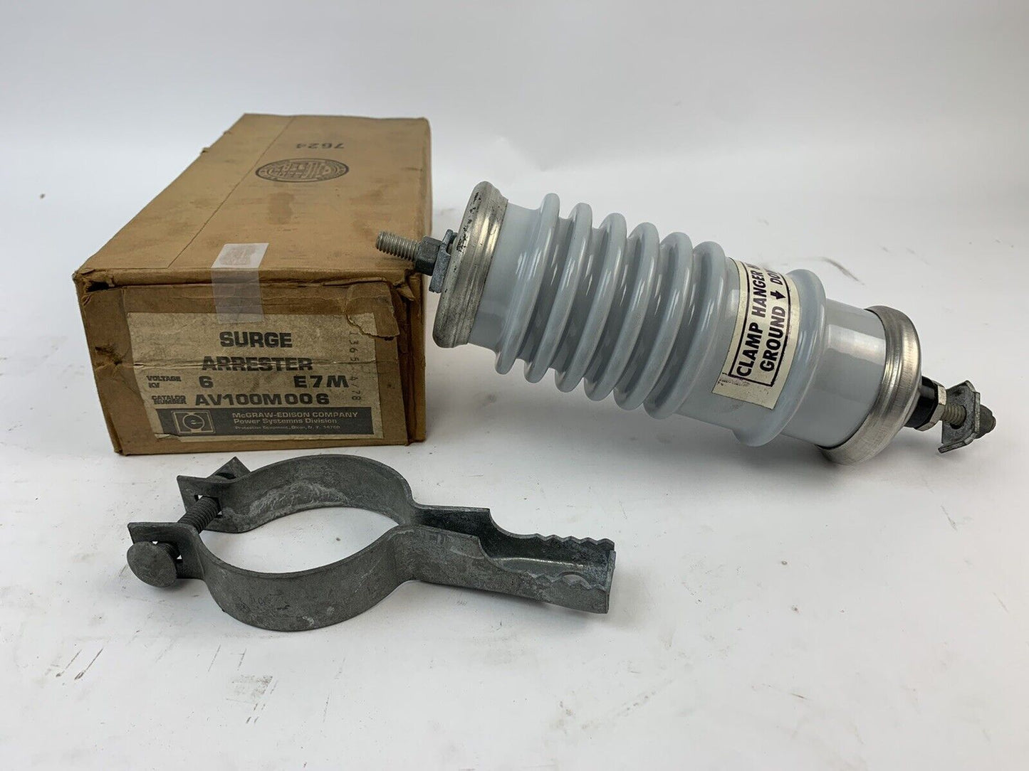 Mcgraw-Edison AV100M006 Surge Arrester E7M 6kV