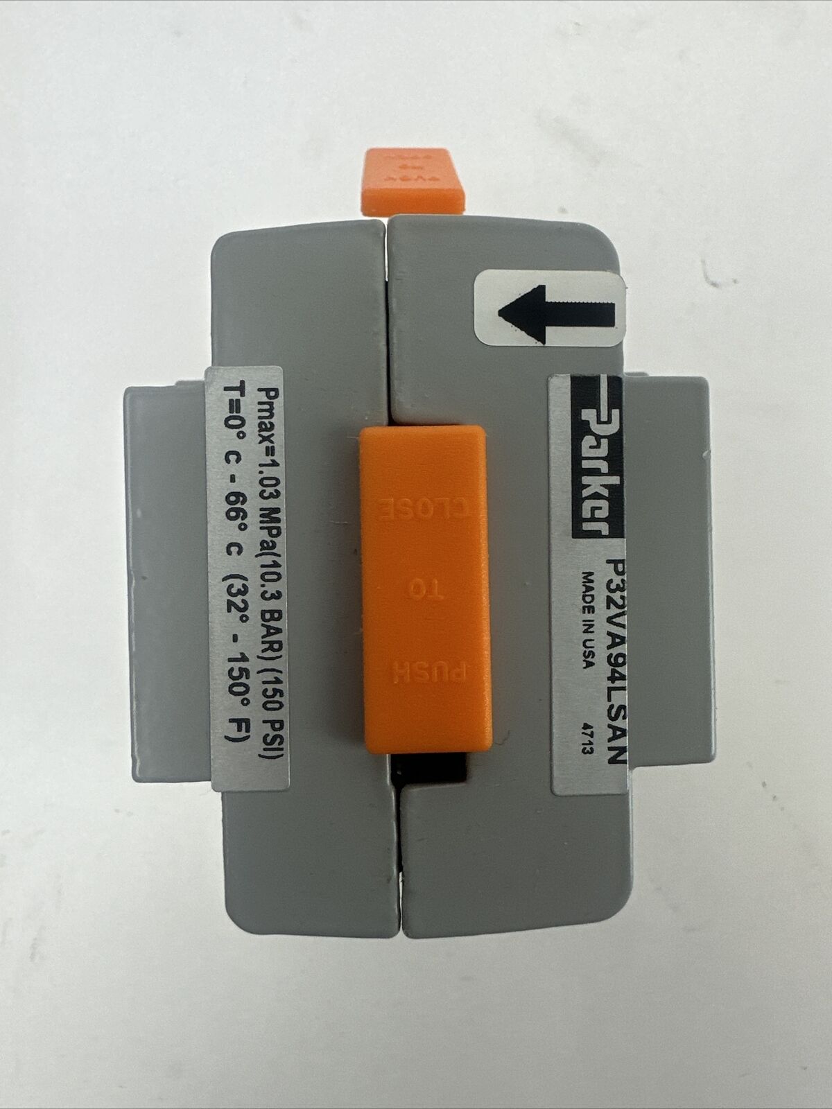 PARKER P32VA94LSAN COMPACT SHUT-OFF VALVE 1/2