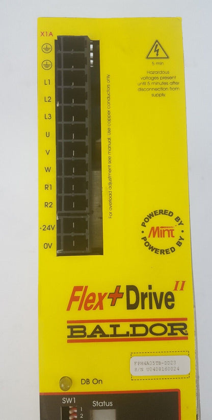 BALDOR FLEX+ DRIVE II FPH4A05TB-DD23, SERVO DRIVE, USED