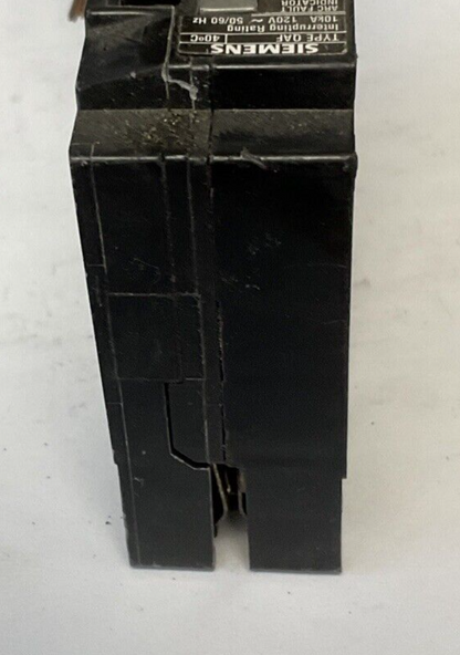 SIEMENS QAF115 CIRCUIT BREAKER 10KA 120VAC 50/60HZ