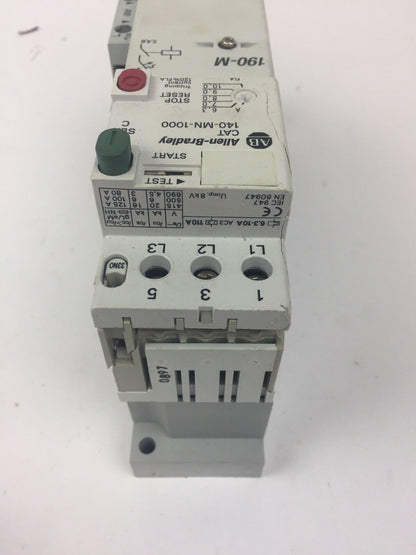 ALLEN BRADLEY 190-M* 140-MN-1000 MOTOR STARTER 100-C09* 100S 140-A210 COIL 120V