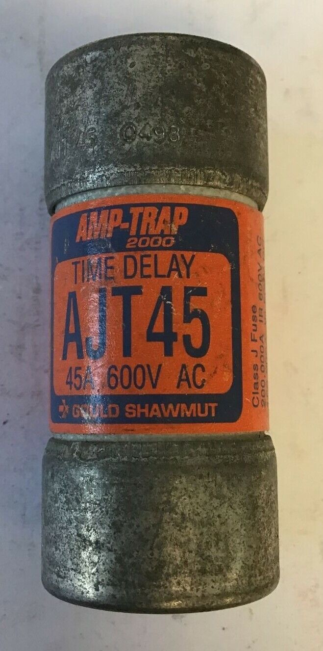 GOULD SHAWMUT AJT45 AMP TRAP 2000 FUSE CLASS J 600VAC 500VDC ***LOTOF3***