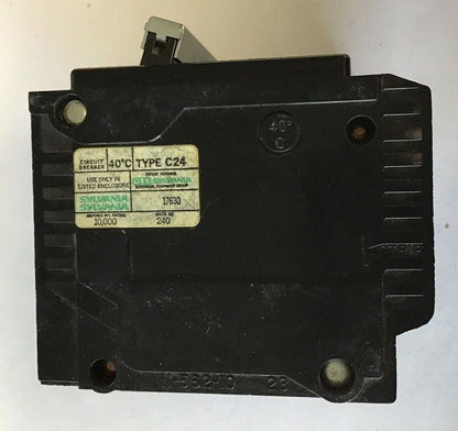 SYLVANIA C390 CIRCUIT BREAKER 90A TYPE C24 240VAC