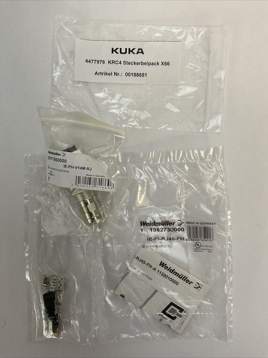 KUKA 4477976 KRC4 STECKERBEIPACK X66 (IE-PH-V14M-RJ + IE-PI-RJ45-FH)