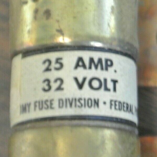 ECONOMY / FPE OBH-25 BOLT-ON FUSE / 25A / 32VDC / NEW SURPLUS