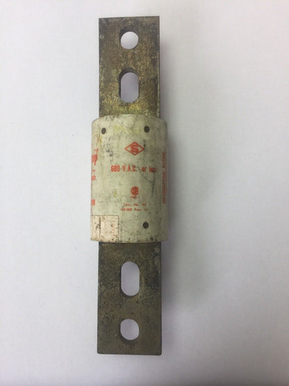 SHAWMUT A4BY1200 AMP-TRAP CURRENT LIMITING FORM 480 TYPE 55 FUSE 600VAC CLASS L