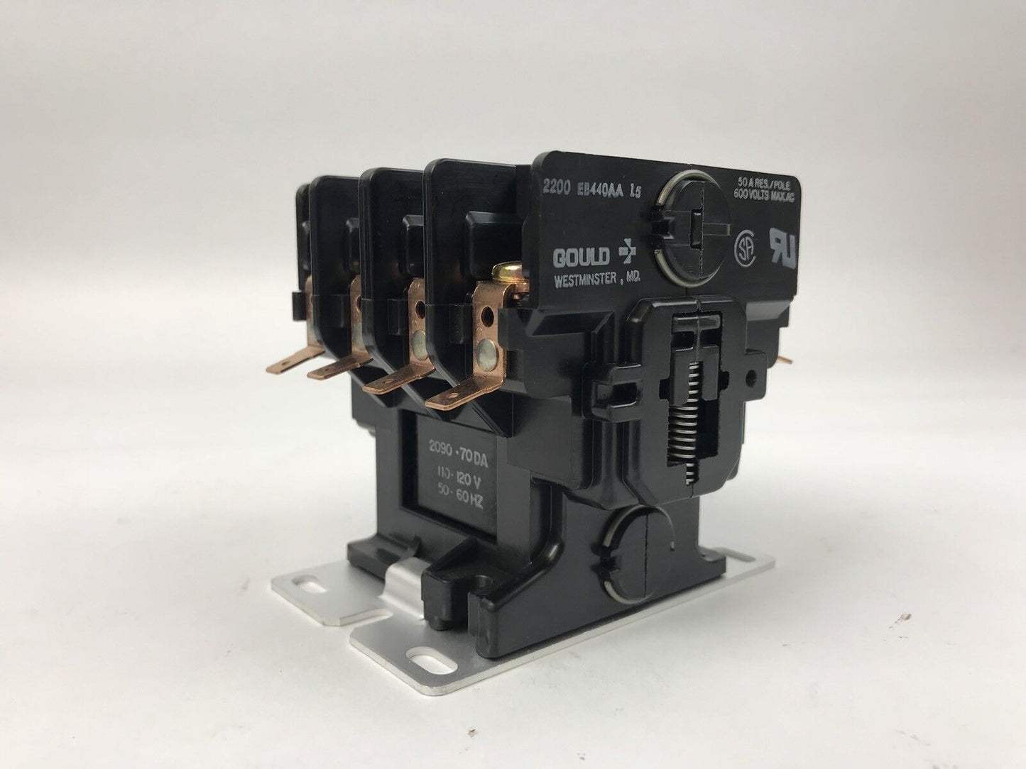 Gould 2200 EB440AA Contactor 50 A Res/Pole 600 Volts Max. AC (346466-00015)