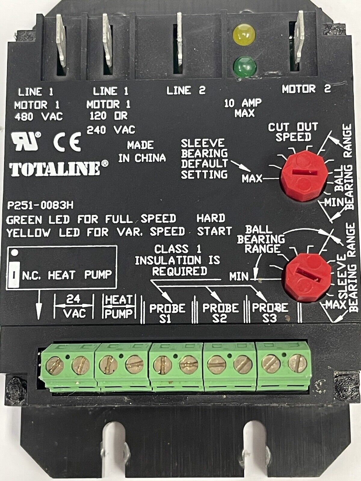 TOTALINE - P251-0083H - HEAD PRESSURE CONTROL · 24 VAC · 50-60 HZ · 120-480 VAC