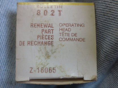 ALLEN-BRADLEY Z-16065 OPERATING HEAD ASSEMBLY - BULLETIN 802T - NEW SURPLUS