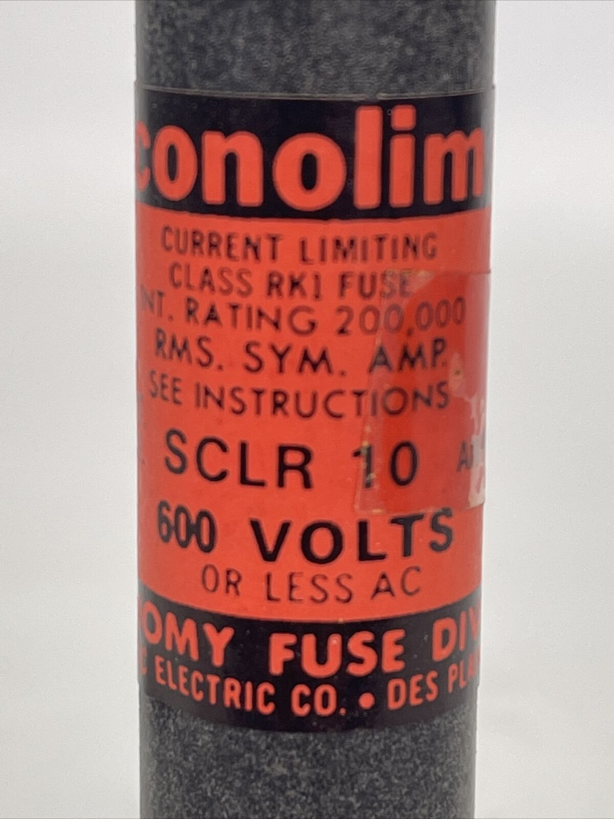 ECONOLIM SCLR10 CURRENT LIMITING CLASS RK1 FUSE 600VAC 10AMP (LOT OF 11)