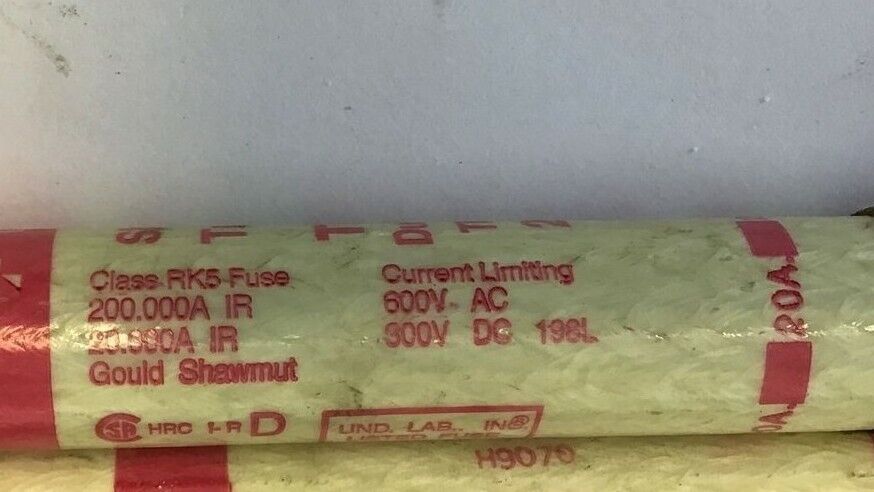 GOULD SHAWMUT TRS20R TRI-ONIC FUSE 20A 600VAC 300VDC CLASS RK5***LOTOF3***