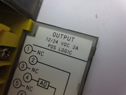 FANUC A03B-0819-C152 / AOD08 OUTPUT MODULE 12/24VDC, 2A, POSITIVE LOGIC NO DOOR