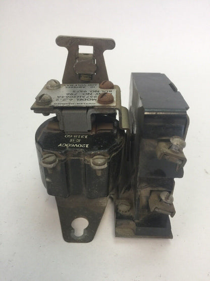 CUTLER HAMMER 9575H2064A MODEL 6-2-2 RELAY 600V 10A 1318-60 COIL 120V 60CY