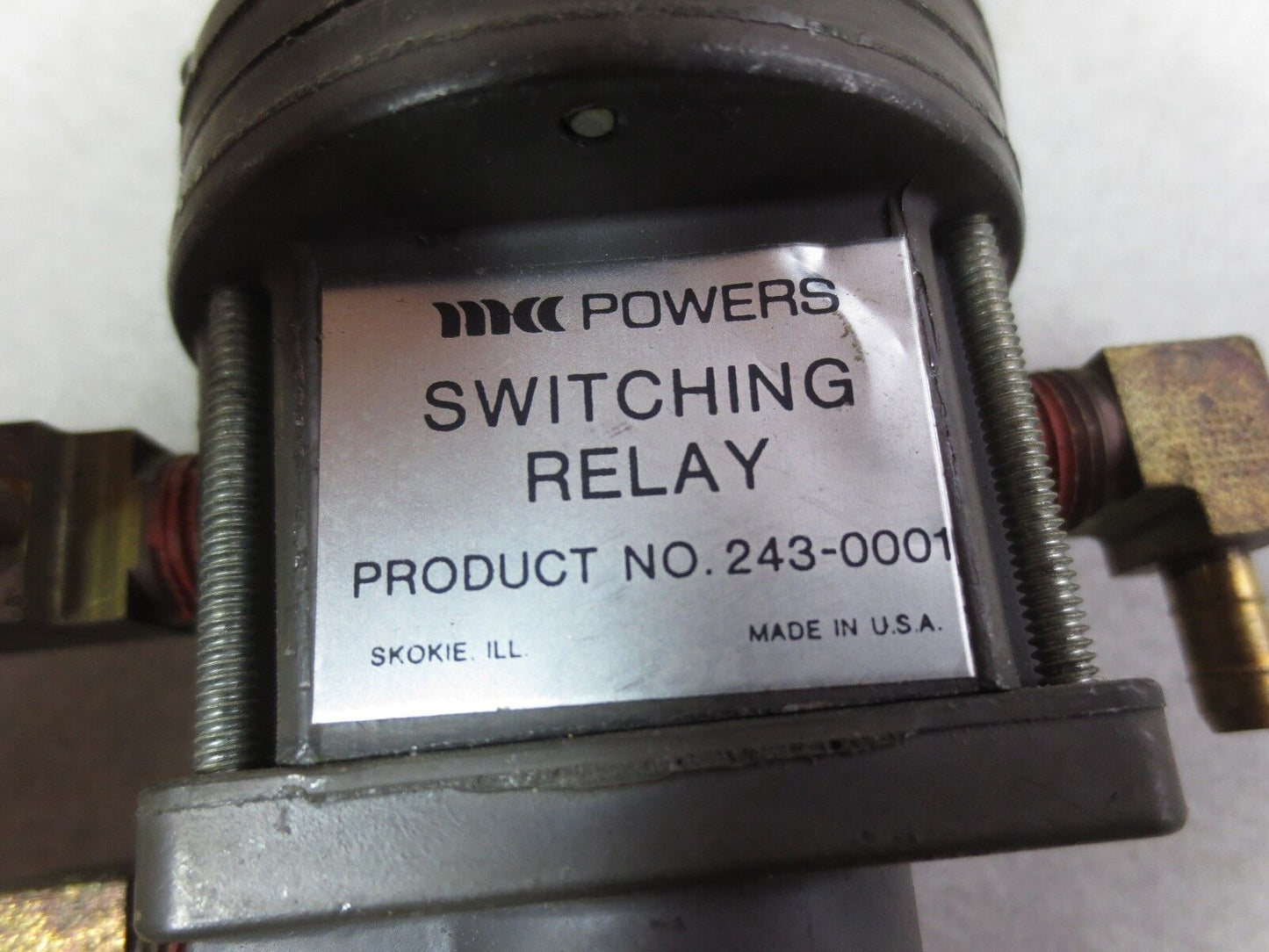 POWERS 243-0001 2-POSITION, PILOT-OPERATED SWITCHING RELAY 30psi