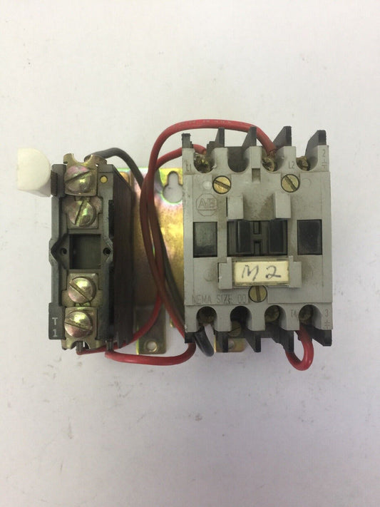 ALLEN BRADLEY 509-TOXD STARTER SER B 600VAC 9A 2HP COIL 120V 60HZ 110V 50HZ