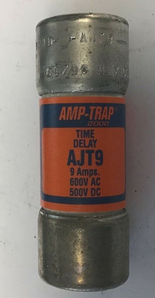 GOULD SHAWMUT AJT9 TIME DELAY FUSE 9AMP 600VAC ****LOTOF7****