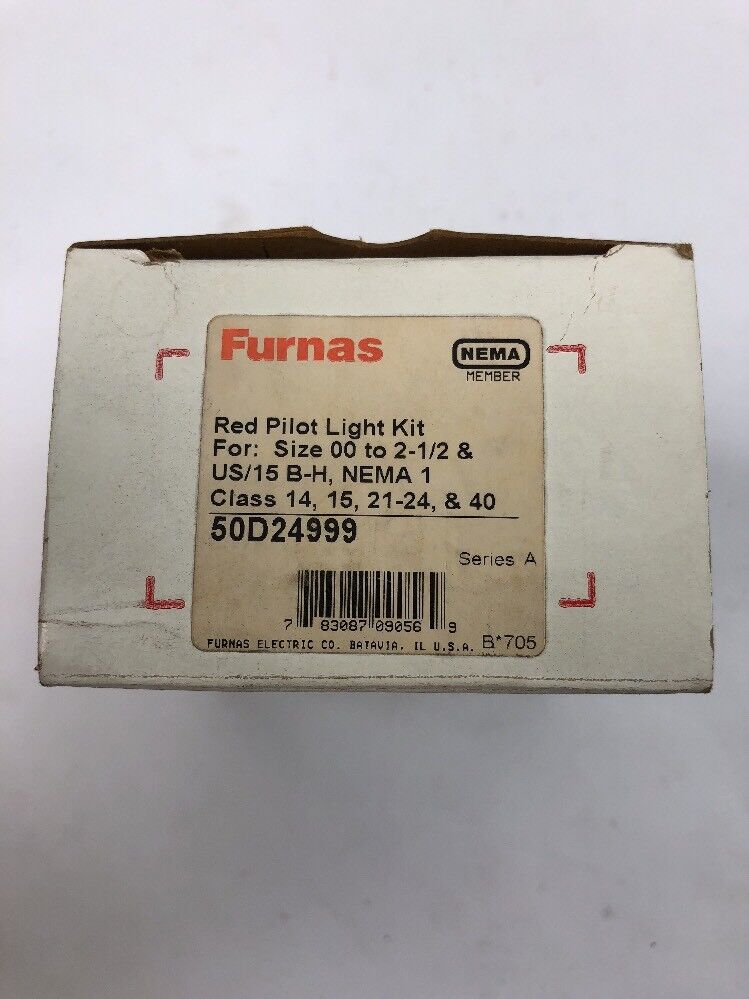 Furnas 50D24999 Pilot Light Kit Size 00 to 2-2 1/2 & US/15 B-H