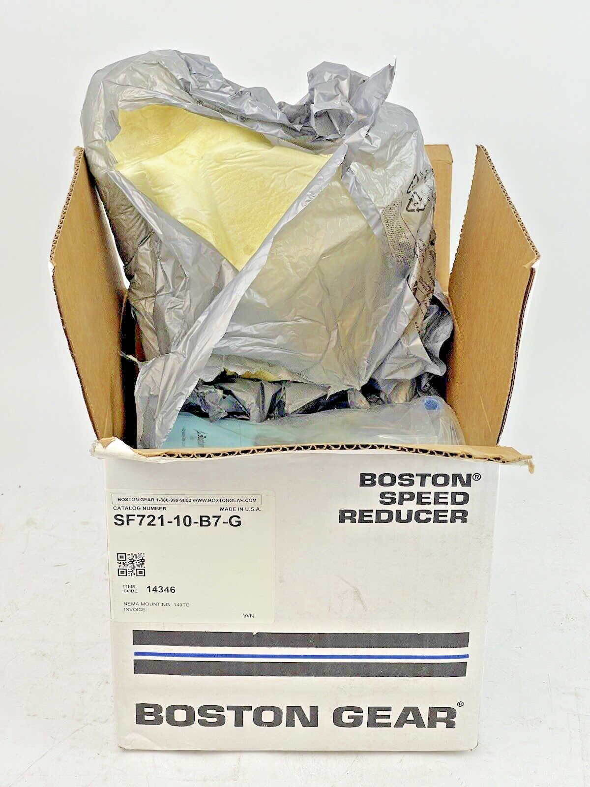 BOSTON GEAR - SF721-10-B7-G - WORM GEAR SPEED REDUCER- 700 SERIES - 14346 - 10:1
