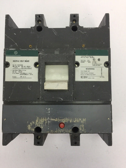 GE TJD432400 INDUSTRIAL CIRCUIT BREAKER 400AMP 240VAC 250VDC 3 POLE 240V 22kA