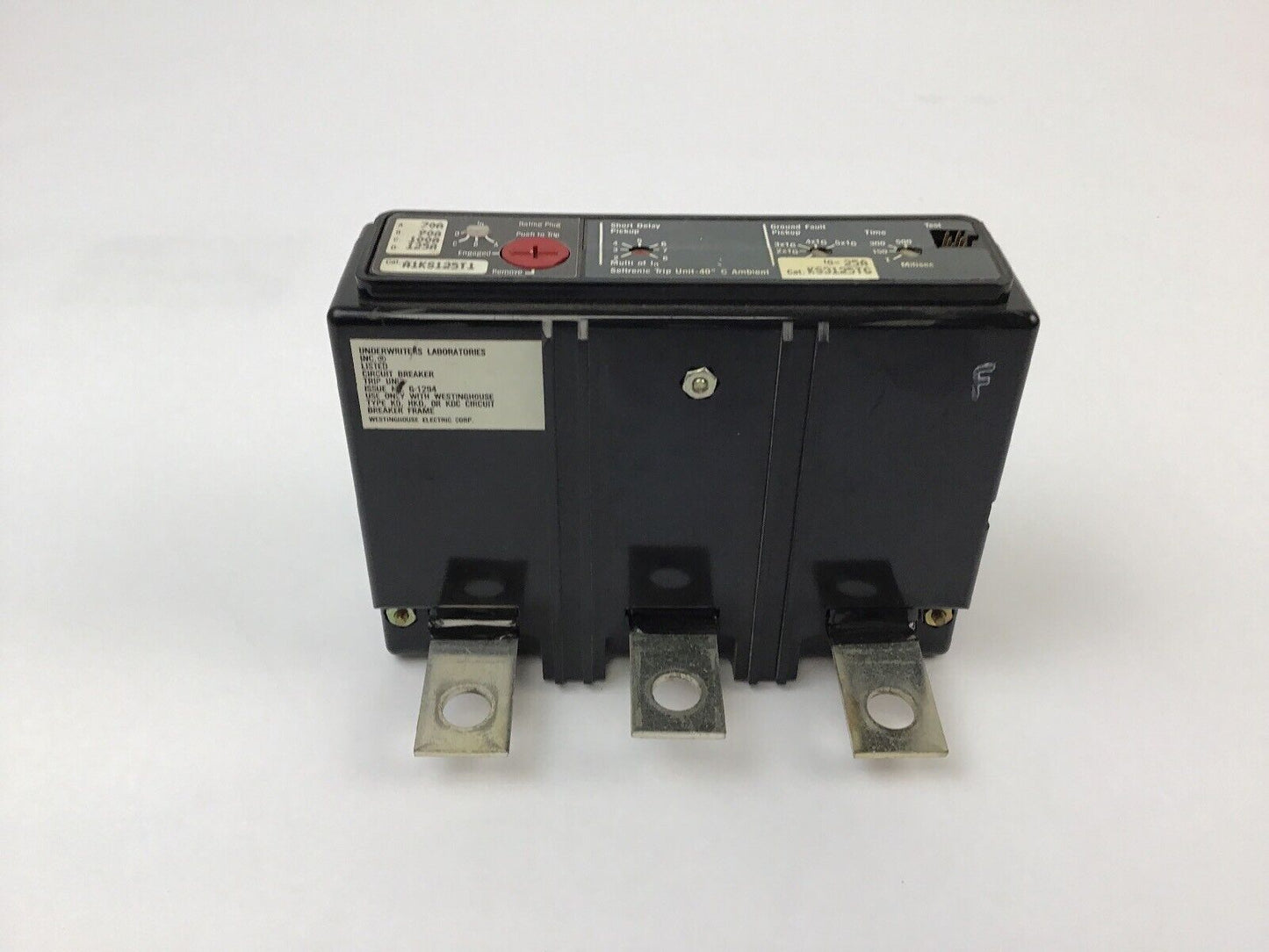 WESTINGHOUSE ELEC. GROUND FAULT TRIP UNIT (CTK125+A1KS125T1+ KS3125TG)
