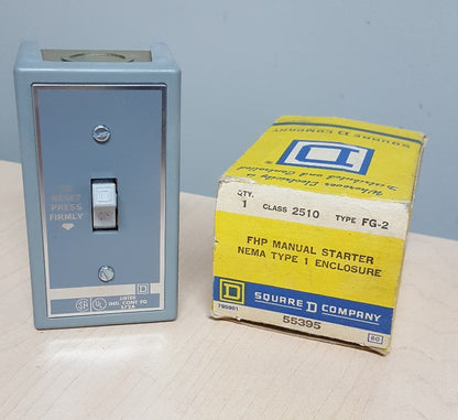 1 NIB SQUARE D 2510 FG2 2510FG2 FHP MANUAL STARTER