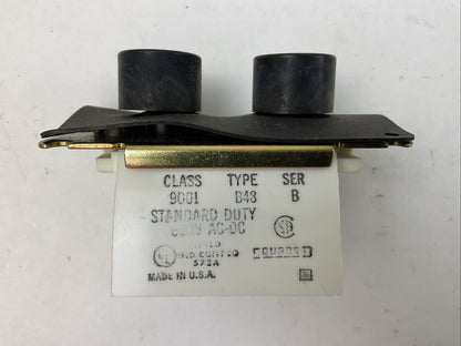 SQUARE D CLASS 9001 TYPE B43 SER B STANDARD DUTY 600V PUSH BUTTON