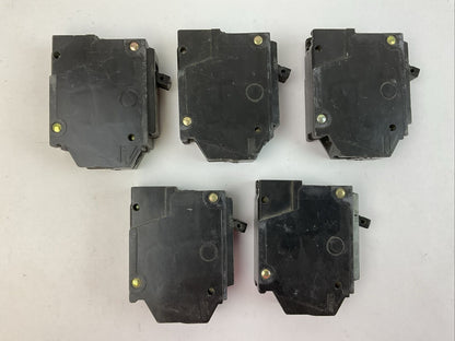 GE THQL1125 25AMP 120/240VAC 1POLE CIRCUIT BREAKER (LOT OF 5)