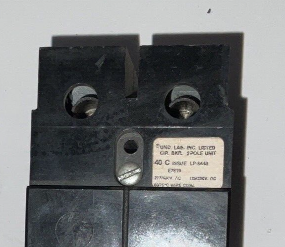 WESTINGHOUSE GHC2050 CIRCUIT BREAKER 480VAC 125/250VDC 50A 2POLE