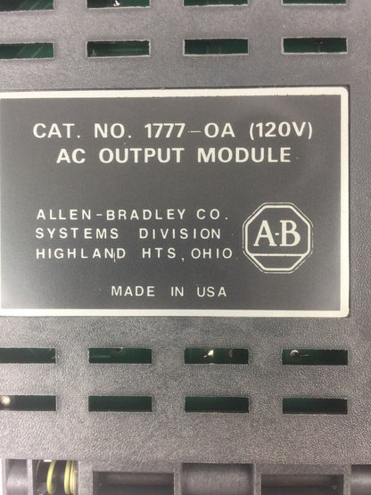 ALLEN BRADLEY 1777-OA AC OUTPUT MODULE 120V