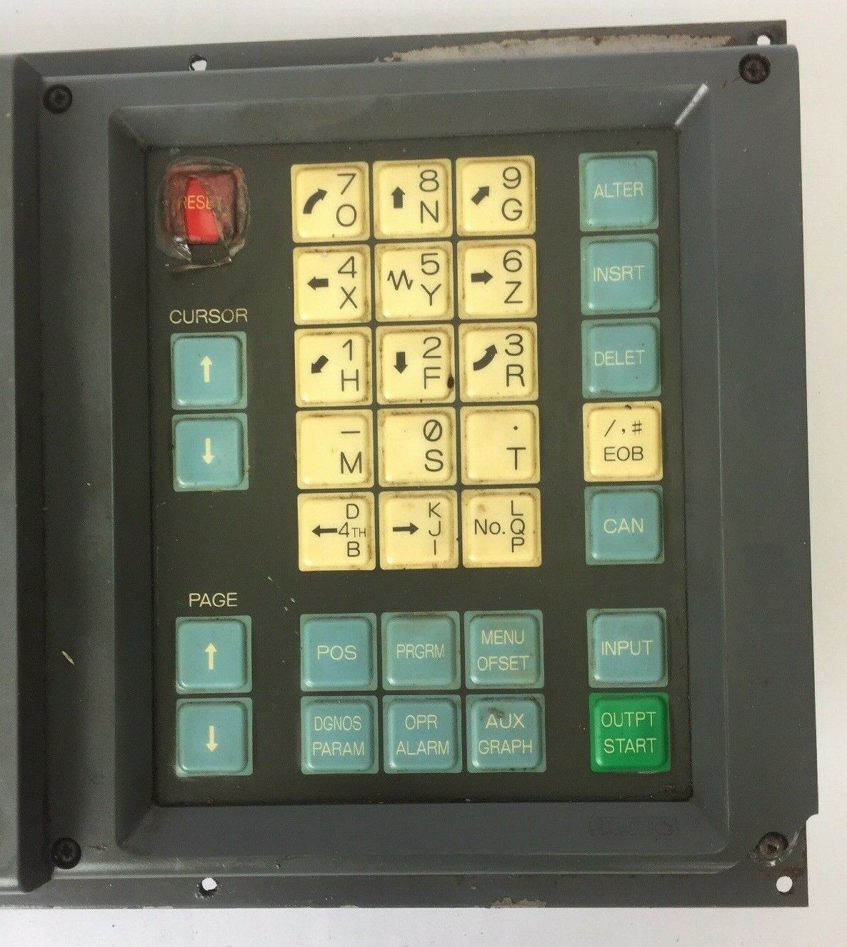FANUC A02B-0092-C042 SERIES O-M FRONT PANEL WITH KEYBOARD