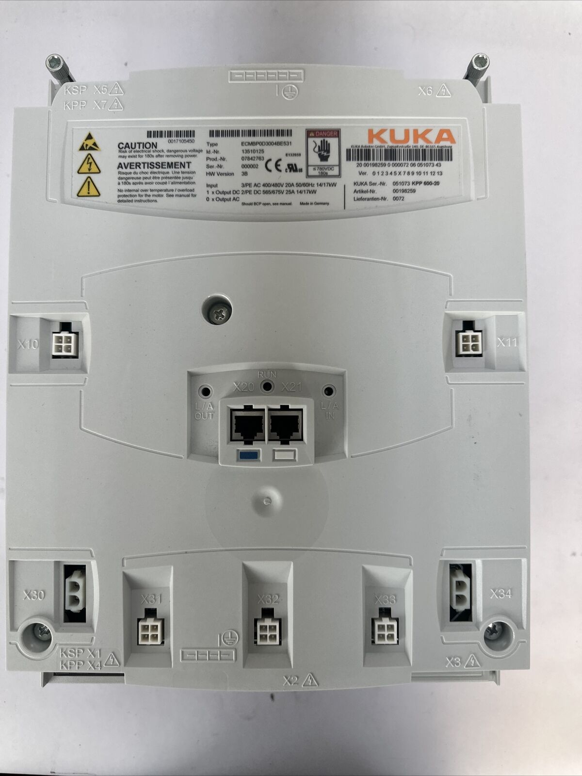 KUKA KPP 600-20 ECMBP0D3004BE531 POWER PACK