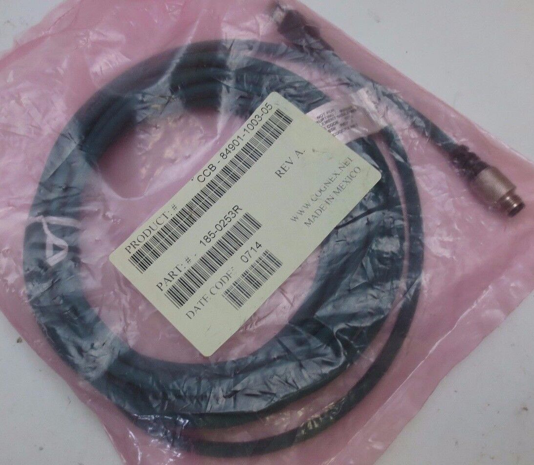 COGNEX CCB-84901-1003-05 / 185-0253R - ETHERNET CABLE - 5M - NEW SURPLUS