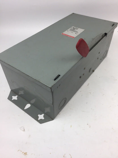 WESTINGHOUSE GFN323N SAFETY SWITCH 240 VAC 100 AMP TYPE 1 ENCLOSURE INDOOR