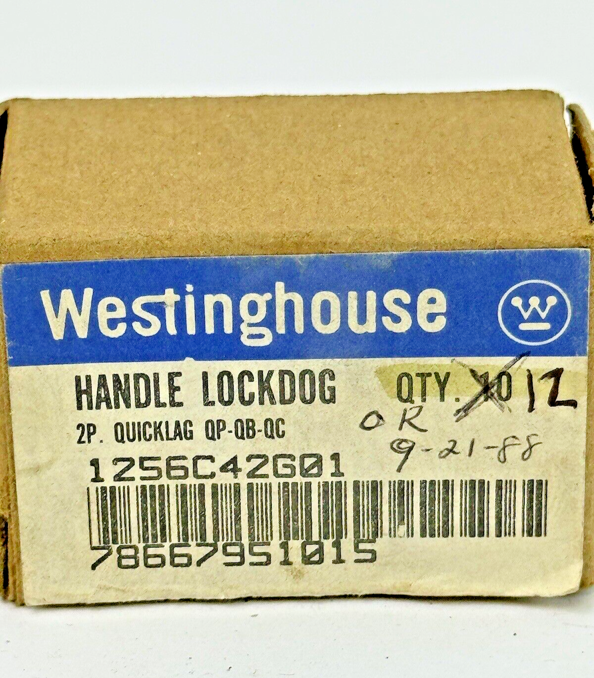 WESTINGHOUSE *BOX OF 12* - 1256C42G01 - HANDLE LOCKDOG - 2P QUICKLAG QP-QB-QC