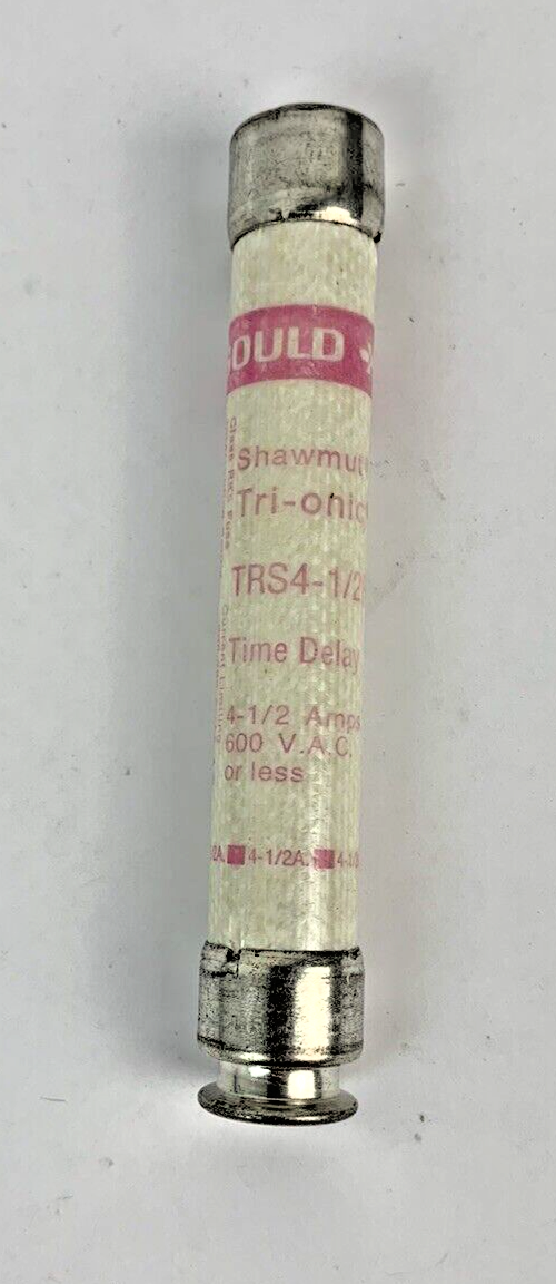 Gould Time Delay Tri-Onic TRS4-1/2R 4 1/2A 600V Fuse "Lot of 5"