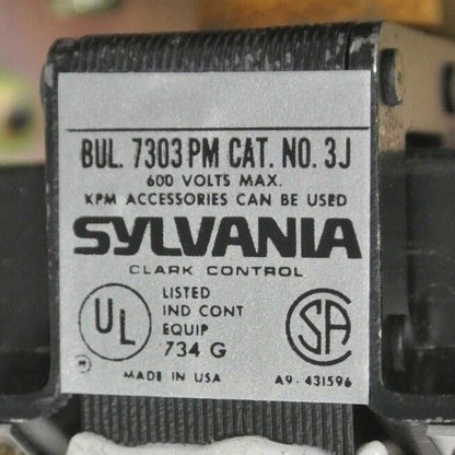 SYLVANIA 3J6W-76 TYPE PM AC RELAY / 110/120V, 60Hz / 6 N.O. / NEW SURPLUS