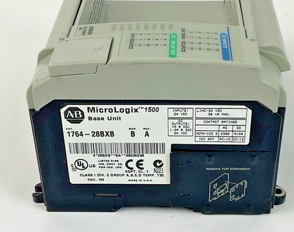 ALLEN BRADLEY 1764-28BXB BASE SER.B REV.A UNIT 1764-LRP PROCES. UNIT SER.C REV.B