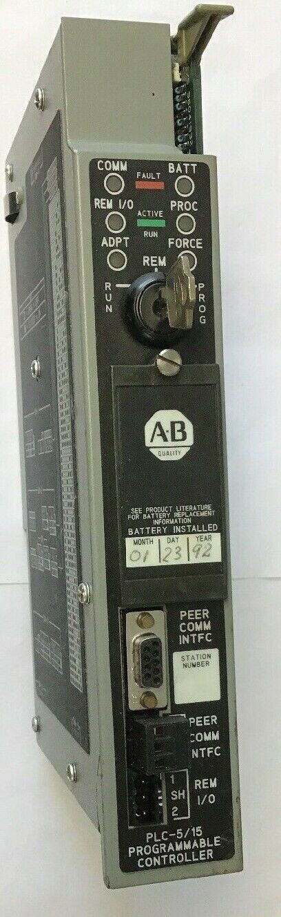 ALLEN BRADLEY 1785-LT B PLC-5/15 PROCESSOR MODULE 2.5A AT 5VDC SER.B REV.R
