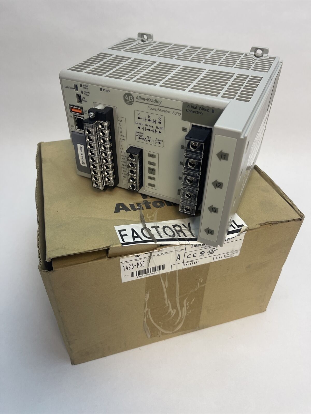 ALLEN BRADLEY 1426-M5E POWER MONITOR 5000 BASIC MODULE SER A FRN 2.45