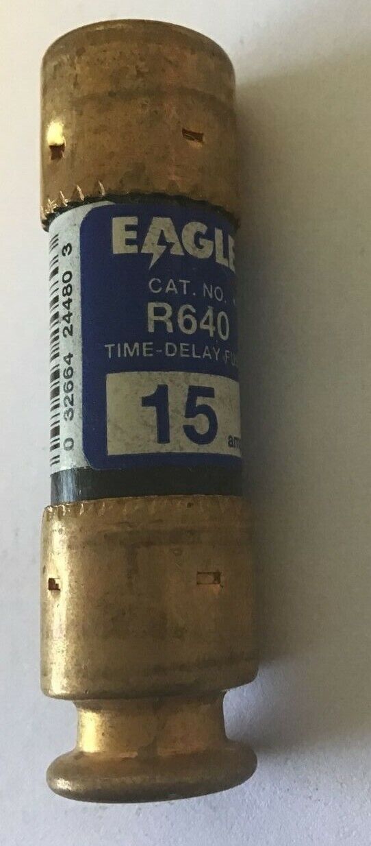 EAGLE R640 FUSE TIME DELAY FUSE 15A 250V 125VDC RK5 ****LOTOF7****