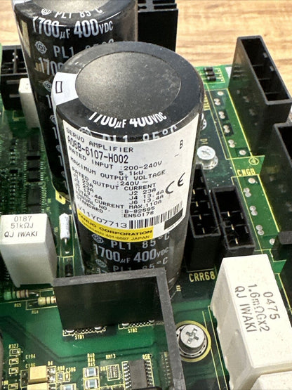 FANUC A06B-6107-H002 SERVO AMPLIFIER SER B A20B-2101-0230/04C A16B-3200-0610/13F