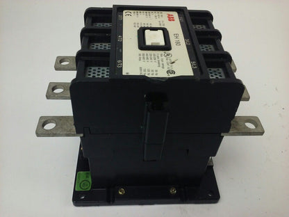 ABB EH160 CONTACTOR, 3PH, 3P BREAKING, 600V, 50-150H.P., 190A, CHIP PLASTIC