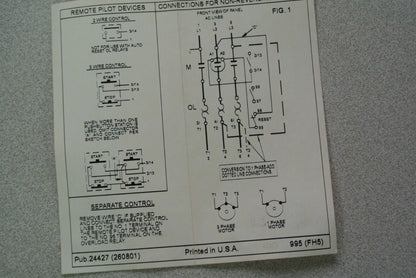 CUTLER-HAMMER ECE05B1AAA - NON-REVERSING MAGNETIC STARTER - NEW SURPLUS