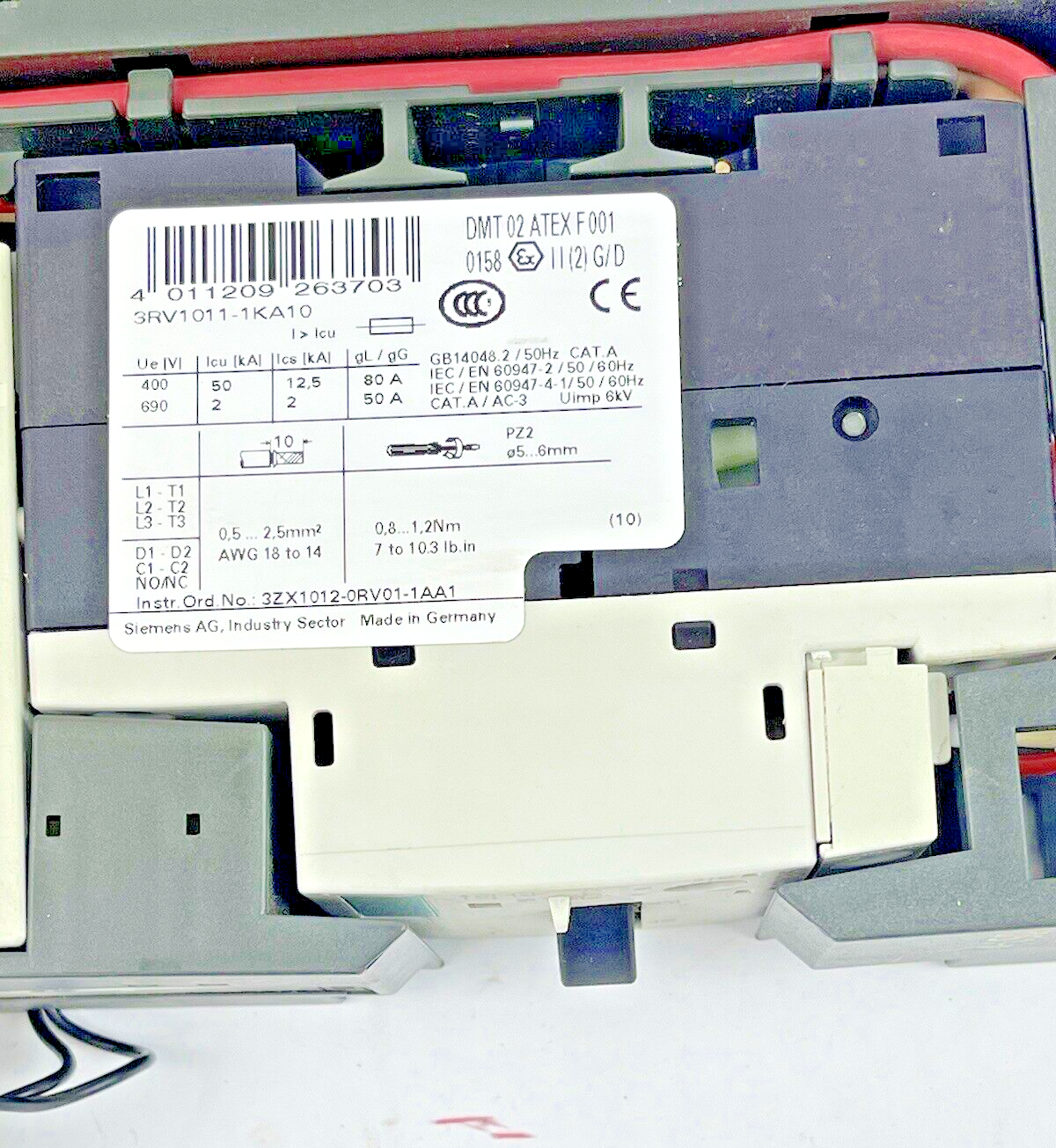 SIEMENS - 3RV1011-1KA10/3RK1301-1KB00-0AA2/3RH1911-1AA01/3RK-1903-0AB10