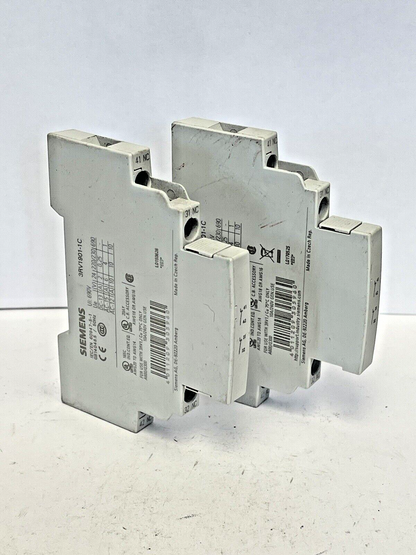 SIEMENS *LOT OF 2*- 3RV1901-1C - AUXILIARY SWITCH - CIRCUIT BREAKER ACCESSORY