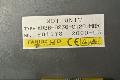 FANUC A02B-0236-C120/MBR / MDI UNIT / OPERATOR INTERFACE PANEL / KEYPAD