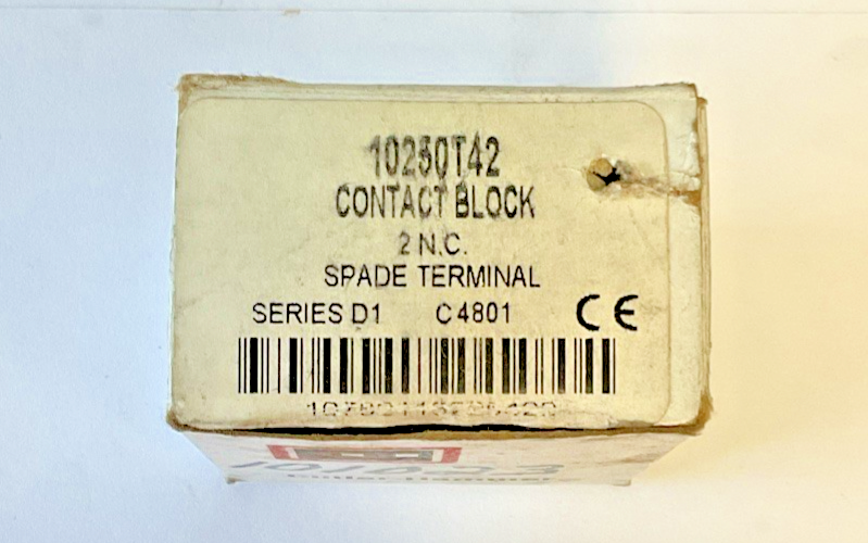 CUTLER HAMMER 10250T42 CONTACT BLOCK SER.D1 2 N.C. ***LOTOF3***
